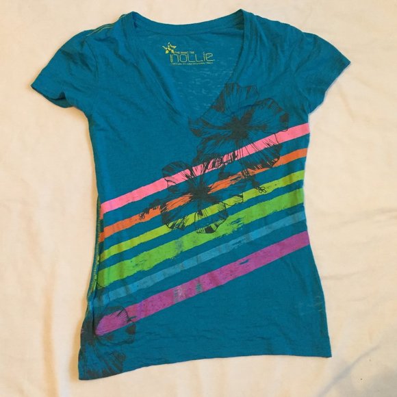 Colorful Nollie Medium Graphic Basic Tee - Picture 1 of 3